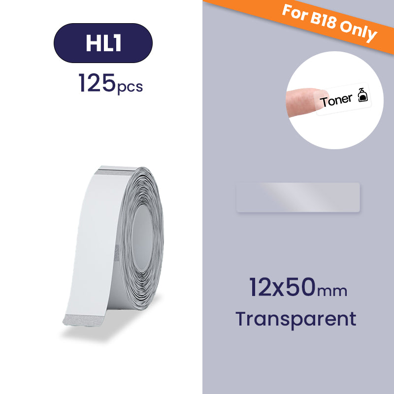 B18/N1 Label - Transparent