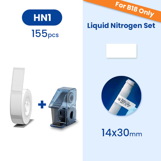 B18/N1 Label - Liquid Nitrogen