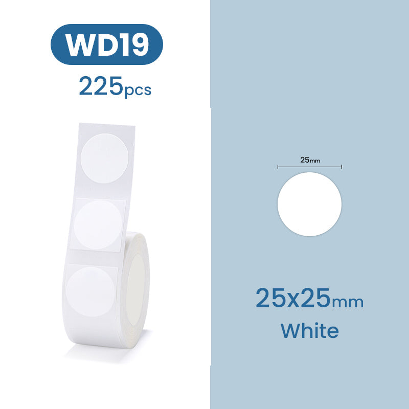 D101 Label -  White