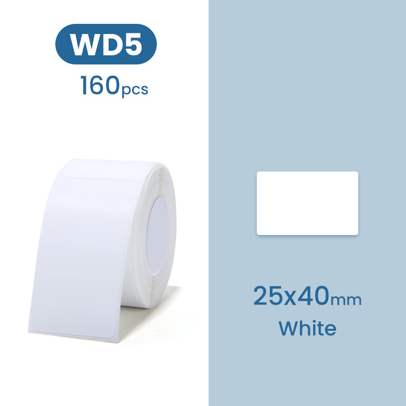 D101 Label -  White