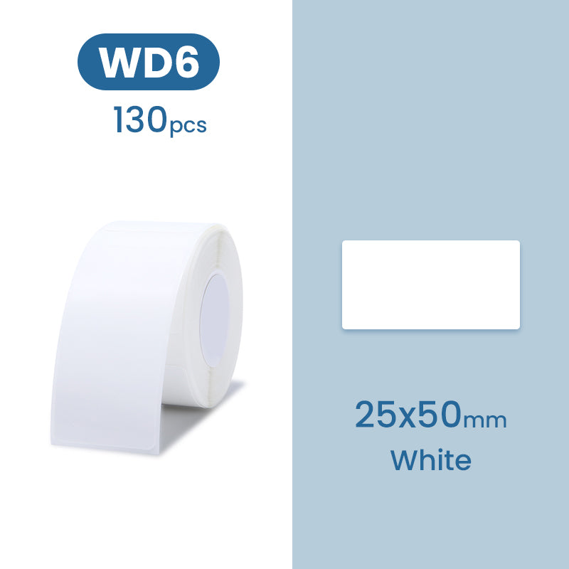 D101 Label -  White